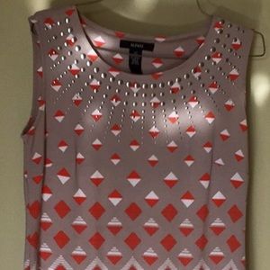 Adorable tan and orange Alfani Dress